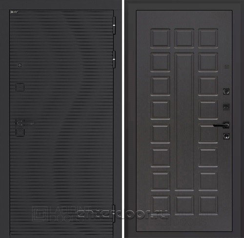 Входная металлическая дверь Лабиринт Volcano 04 (Антрацит софт / Венге)