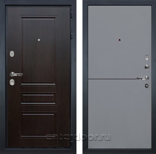 Входная дверь Гладиатор 3к Классик №126 (Венге / Софт графит)