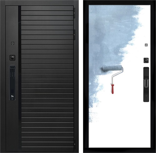 Входная дверь Урбан Лайн с умным замком - Под покраску для установки в квартиру 30688 - фото 140714