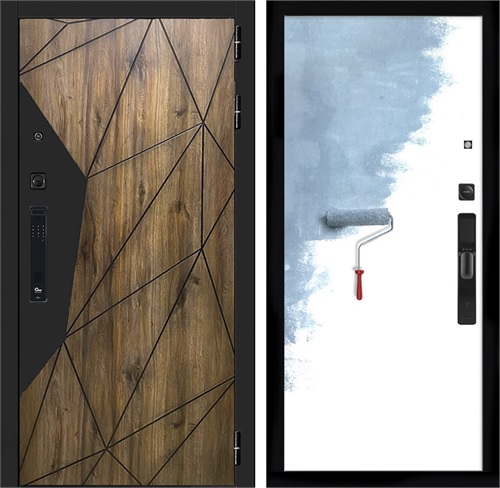 Входная дверь Авангард с умным замком - Под покраску для установки в квартиру 30696 - фото 140738