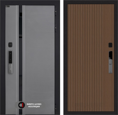 Входная дверь Piano Smart с умным замком - 29 Дуб кантри темный для установки в квартиру 30758 - фото 141286