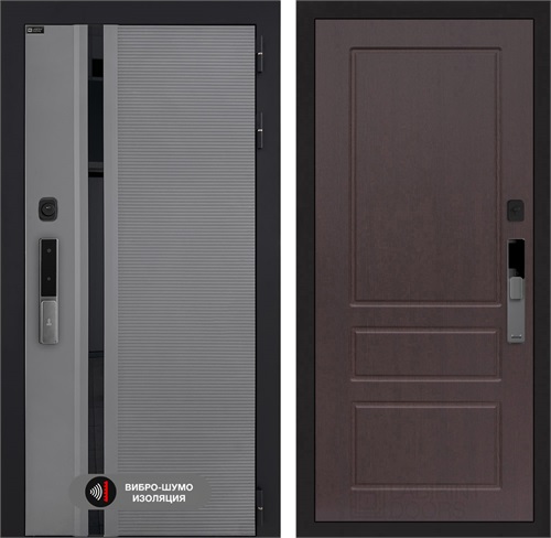 Входная дверь Piano Smart с умным замком - 03 Орех премиум для установки в квартиру 30772 - фото 141482