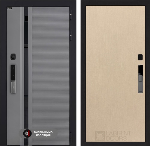 Входная дверь Piano Smart с умным замком - 05 Венге светлый для установки в квартиру 30781 - фото 141608