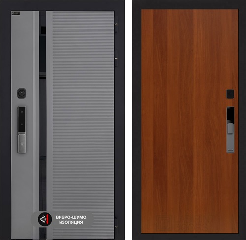 Входная дверь Piano Smart с умным замком - 05 Итальянский орех для установки в квартиру 30782 - фото 141622