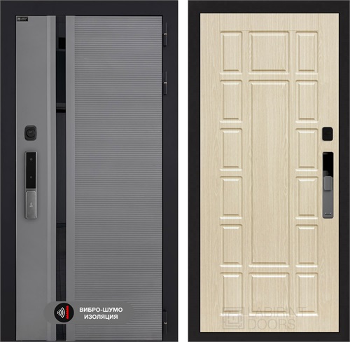 Входная дверь Piano Smart с умным замком - 12 Беленый дуб для установки в квартиру 30786 - фото 141678