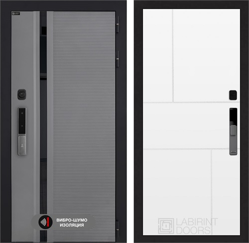 Входная дверь Piano Smart с умным замком - 21 Белый софт для установки в квартиру 30790 - фото 141734