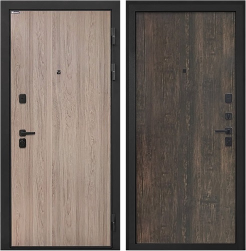 Входная дверь Профит Black (Ильм американский / Тиковое дерево) для установки в квартиру 20470 - фото 141909