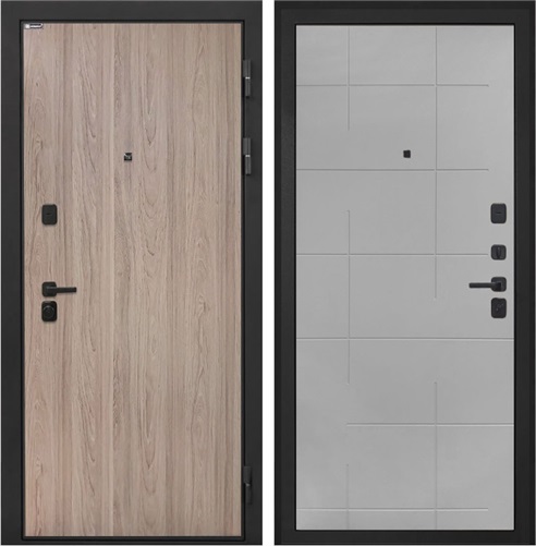 Входная дверь Профит Black ФЛ-6 Геометрия (Ильм американский / Мэджик Тин) для установки в квартиру 30804 - фото 141921