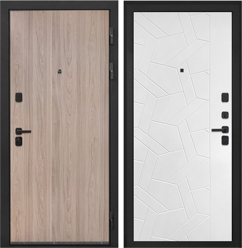 Входная дверь Профит Black ФЛ-306 (Ильм американский / Силк ясень белый) для установки в квартиру 30808 - фото 141949