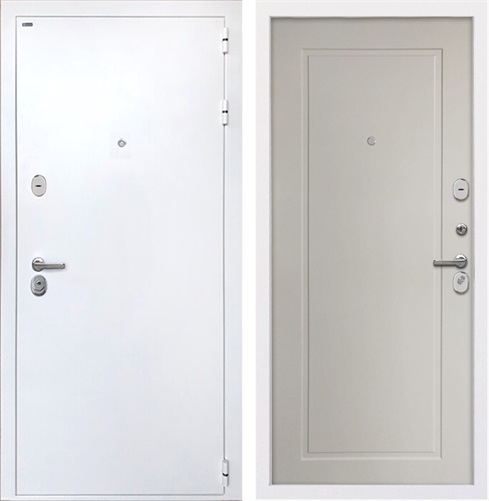 Входная дверь Колизей White ФЛ-642 (Белая шагрень / Мэджик Сэнд светлый кофе) для установки в квартиру 16580 - фото 142301