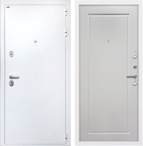 Входная дверь Колизей White ФЛ-642 (Белая шагрень / Мэджик шифон белый) для установки в квартиру 5984 - фото 142302