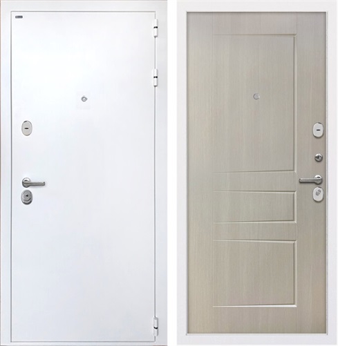 Входная дверь Колизей White ФЛ-638М (Белая шагрень / Лиственница беж) для установки в квартиру 30832 - фото 142320