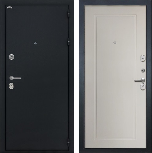 Входная дверь Колизей ФЛ-642 (Чёрный шелк / Мэджик Сэнд светлый кофе) для установки в квартиру 4455 - фото 142421