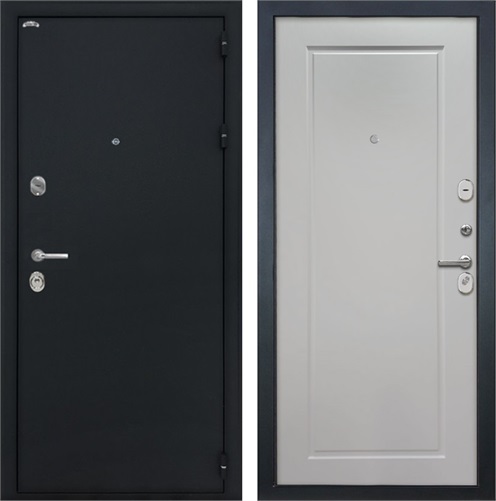Входная дверь Колизей 3К ФЛ-642 (Чёрный шелк / Мэджик шифон белый) для установки в квартиру 16582 - фото 142422