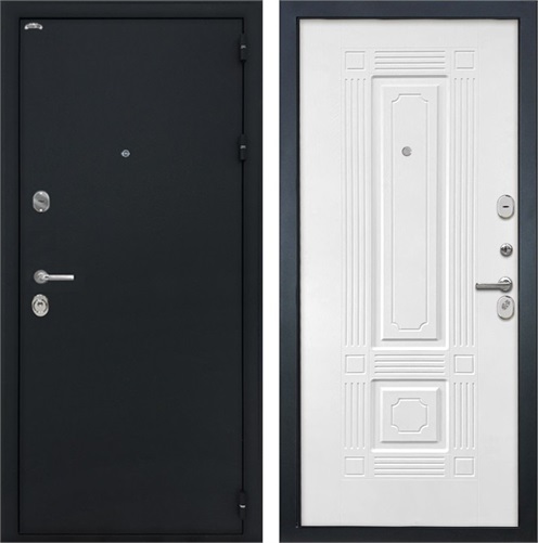 Входная дверь Колизей ФЛ-2 (Чёрный шелк / Силк ясень белый) для установки в квартиру 30845 - фото 142433