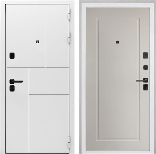 Входная дверь Спарта White панель ФЛ-642 Мэджик Сэнд светлый кофе для установки в квартиру 30854 - фото 142484