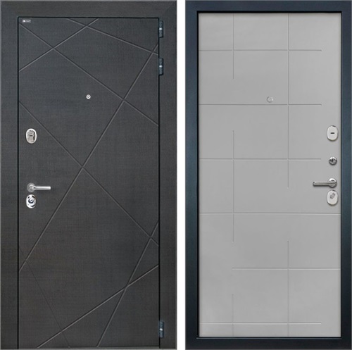 Входная дверь Сенатор Лучи ФЛ-6 Геометрия (Венге распил кофе / Мэджик Тин) для установки в квартиру 5122 - фото 142506