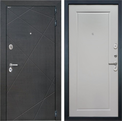 Входная дверь Сенатор Лучи ФЛ-642 (Венге распил кофе / Мэджик шифон белый) для установки в квартиру 5965 - фото 142508