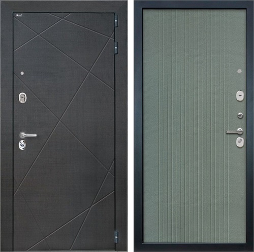 Входная дверь Сенатор Лучи ФЛ-295 (Венге распил кофе / Пазл грин) для установки в квартиру 27397 - фото 142509