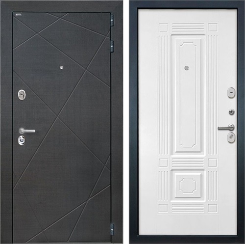 Входная дверь Сенатор Лучи ФЛ-2 (Венге распил кофе / Силк ясень белый) для установки в квартиру 30863 - фото 142525