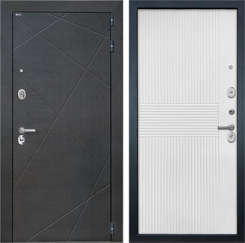 Входная дверь Сенатор Лучи ФЛ-326М (Венге распил кофе / Мэджик шифон белый) для установки в квартиру 30865 - фото 142541