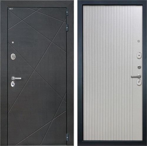 Входная дверь Сенатор Лучи ФЛ-566 (Венге распил кофе / Чесура светлая) для установки в квартиру 30868 - фото 142567