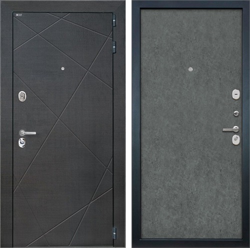 Входная дверь Сенатор Лучи (Венге распил кофе / Штукатурка графит) для установки в квартиру 30869 - фото 142577