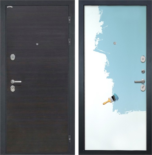 Входная дверь Сицилия (ЭкоВенге / Под покраску) для установки в квартиру 30884 - фото 142671