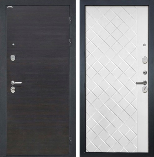 Входная дверь Сицилия ФЛ-Ромбы (ЭкоВенге / Силк ясень белый) для установки в квартиру 30887 - фото 142697