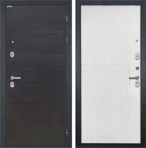 Входная дверь Сицилия ФЛ-326М (ЭкоВенге / Мэджик шифон белый) для установки в квартиру 30888 - фото 142705