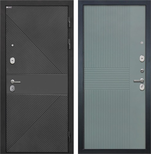 Входная дверь Сицилия ФЛ-613 Чёрный (крашеный) / ФЛ-326 Монолит Фреско для установки в квартиру 28939 - фото 142710