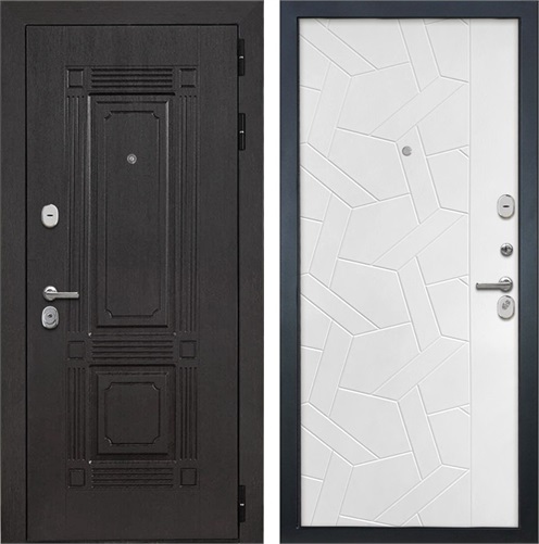 Входная дверь Италия 3К ФЛ-306 (Венге / Силк ясень белый) для установки в квартиру 4447 - фото 142738