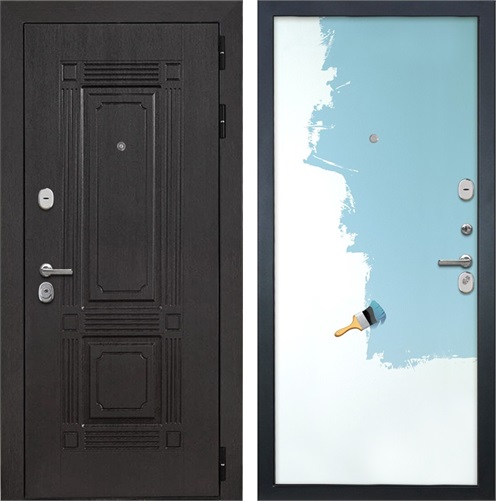 Входная дверь Италия (Венге / Под покраску) для установки в квартиру 30906 - фото 142794