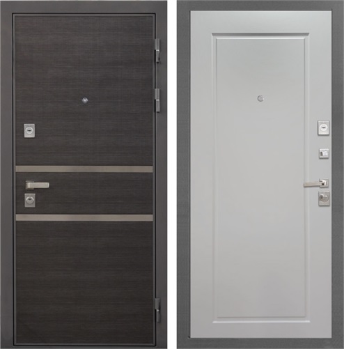 Входная дверь Неаполь ФЛ-642 (Лен Сильвер / Мэджик шифон белый) для установки в квартиру 30907 - фото 142806