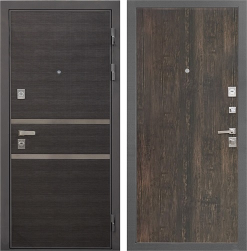 Входная дверь Неаполь (Лен Сильвер / Тиковое дерево) для установки в квартиру 27425 - фото 142815