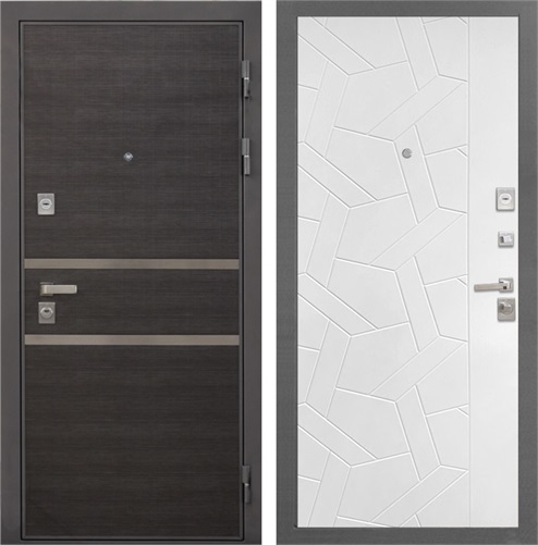 Входная дверь Неаполь 3К ФЛ-306 (Лен Сильвер / Силк ясень белый) для установки в квартиру 30909 - фото 142824