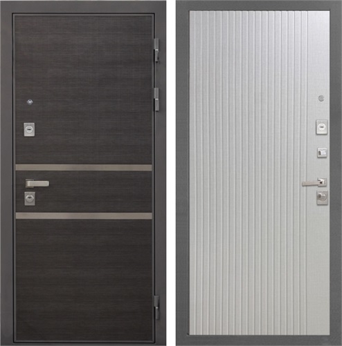 Входная дверь Неаполь 3К ФЛ-566 (Лен Сильвер / Чесура светлая) для установки в квартиру 30914 - фото 142865