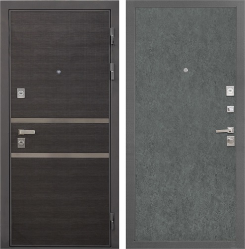 Входная дверь Неаполь 3К Гладкая (Лен Сильвер / Штукатурка графит) для установки в квартиру 30916 - фото 142882