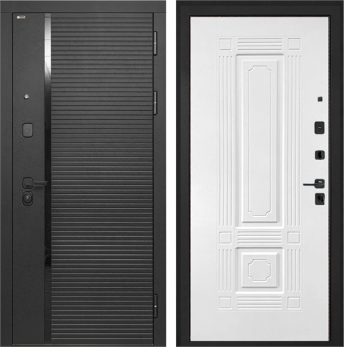 Входная дверь Форт ФЛ-2 Силк ясень белый для установки в квартиру 30920 - фото 142907