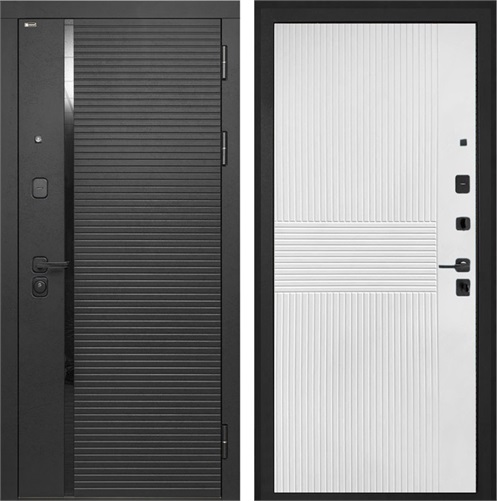 Входная дверь Форт ФЛ-326М Мэджик шифон белый для установки в квартиру 30923 - фото 142919