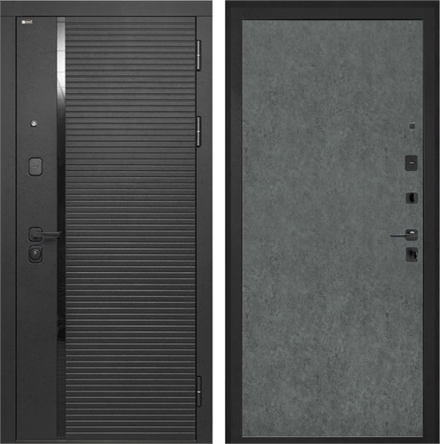 Входная дверь Форт Штукатурка графит для установки в квартиру 27790 - фото 142931