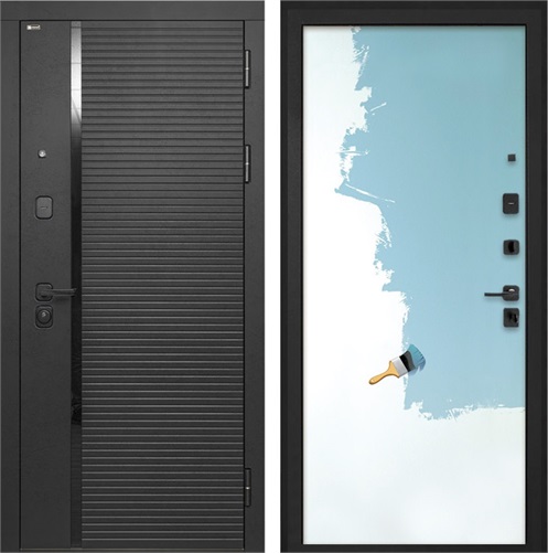 Входная дверь Форт панель гладкая Под покраску для установки в квартиру 27800 - фото 142932