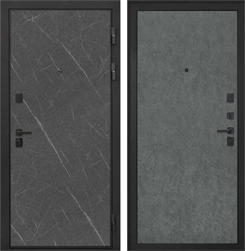 Входная дверь Профит Black (Гранит Лава / Штукатурка графит) для установки в квартиру 20235 - фото 142973