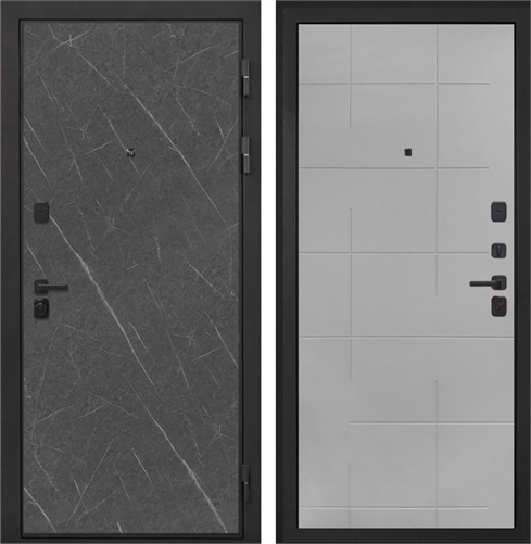 Входная дверь Профит Black ФЛ-6 Геометрия (Гранит Лава / Мэджик Тин) для установки в квартиру 30932 - фото 142980