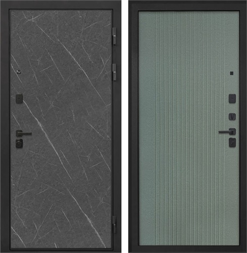 Входная дверь Профит Black ФЛ-295 (Гранит Лава / Пазл грин) для установки в квартиру 30933 - фото 142986