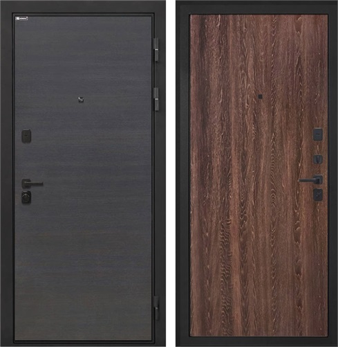 Входная дверь Профит Black (Эковенге / Дуб филадельфия коньяк) для установки в квартиру 20276 - фото 143059