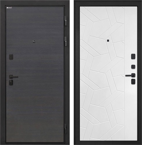 Входная дверь Профит Black ФЛ-306 (Эковенге / Силк ясень белый) для установки в квартиру 30947 - фото 143089