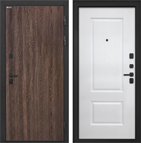 Входная дверь Профит Black Альба (Дуб филадельфия коньяк / Роял вуд белый) для установки в квартиру 30958 - фото 143172