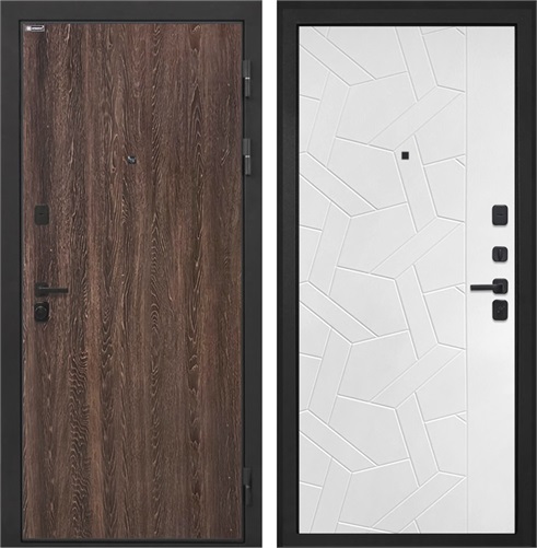 Входная дверь Профит Black ФЛ-306 (Дуб филадельфия коньяк / Силк ясень белый) для установки в квартиру 30968 - фото 143243