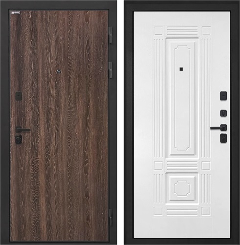 Входная дверь Профит Black ФЛ-2 (Дуб филадельфия коньяк / Силк ясень белый) для установки в квартиру 30969 - фото 143250